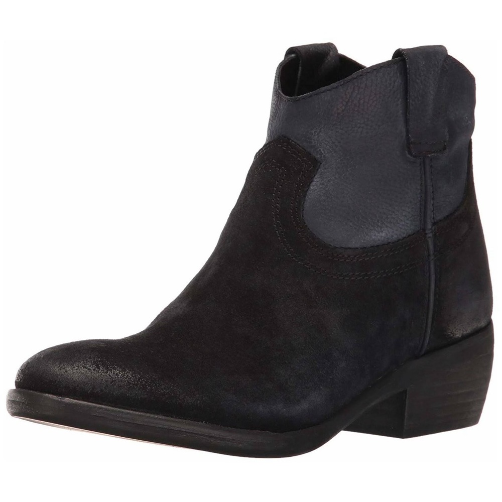 STEVE MADDEN MIDNITE TWO TONE WESTERN ANKLE BOOTS SZ 7.5